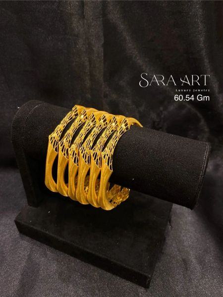 Manchette MN-013: gold bangle set, 60.54 g, SARA ART Dubai