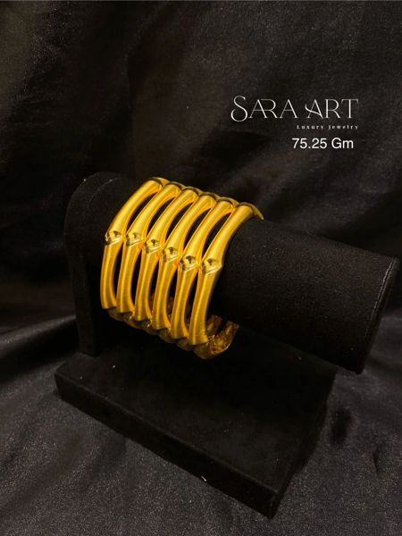 Manchette MN-039: gold bangle set, 75.25 g, SARA ART Dubai