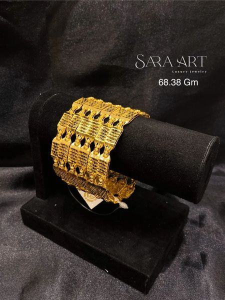 Manchette MN-046: gold bangle set, 68.38 g, SARA ART Dubai
