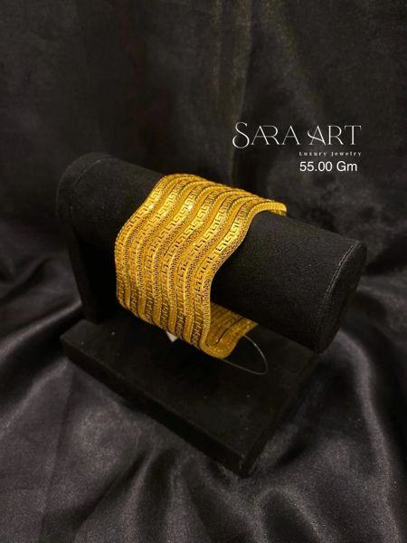 Manchette MN-057: gold bangle set, 55.00 g, SARA ART Dubai