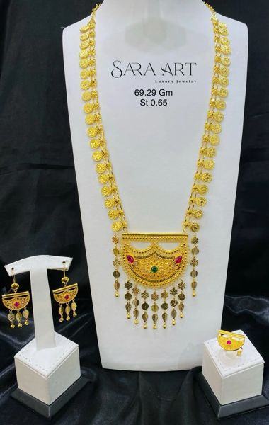 Parure PR-002: gold jewellery set, 69.29 g, SARA ART Dubai