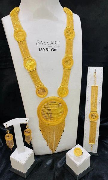 Parure PR-003: gold jewellery set, 130.51 g, SARA ART Dubai