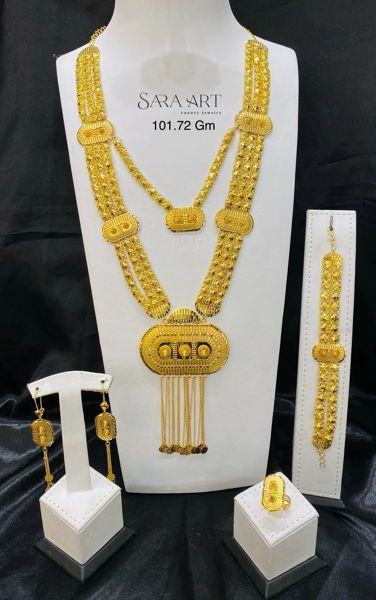 Parure PR-004: gold jewellery set, 101.72 g, SARA ART Dubai