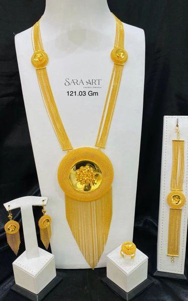 Parure PR-005: gold jewellery set, 121.03 g, SARA ART Dubai