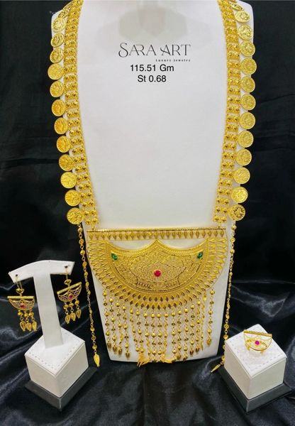 Parure PR-007: gold jewellery set, 115.51 g, SARA ART Dubai