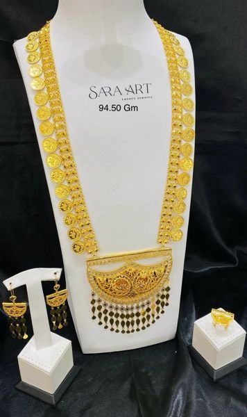 Parure PR-008: gold jewellery set, 94.50 g, SARA ART Dubai