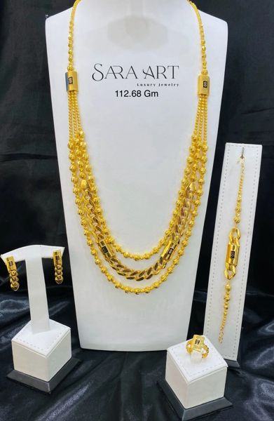 Parure PR-010: gold jewellery set, 112.68 g, SARA ART Dubai
