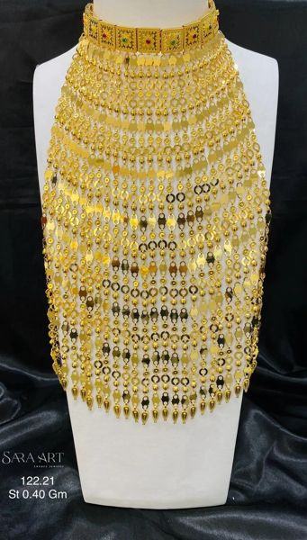 Parure PR-013: gold jewellery set, 122.21 g, SARA ART Dubai