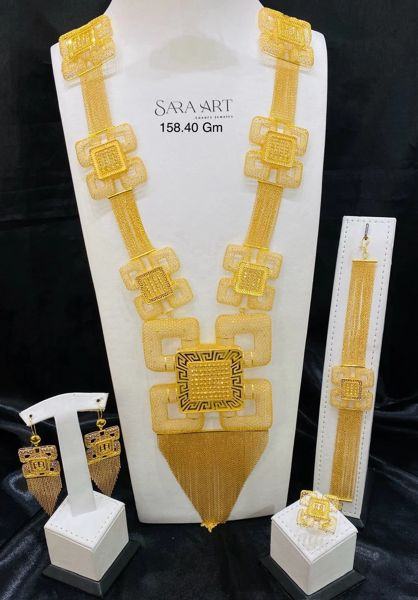 Parure PR-015: gold jewellery set, 158.40 g, SARA ART Dubai