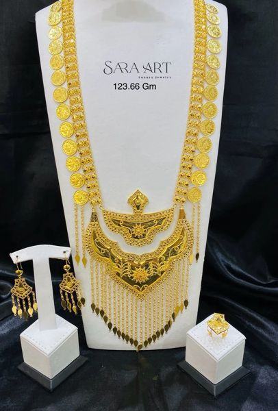 Parure PR-018: gold jewellery set, 123.66 g, SARA ART Dubai